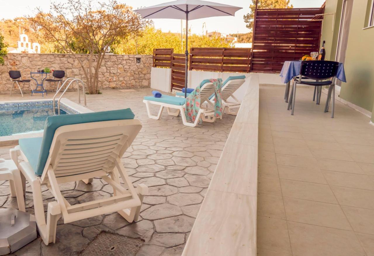Greek Style Ground Floor Apartment & Pool Іялісос Екстер'єр фото